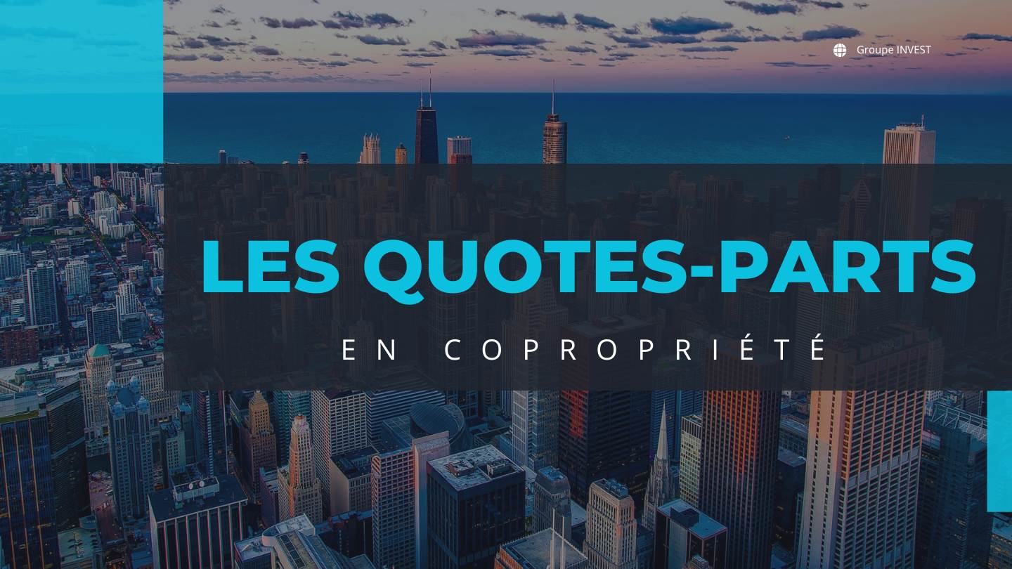 Les quotes-parts en copropriété