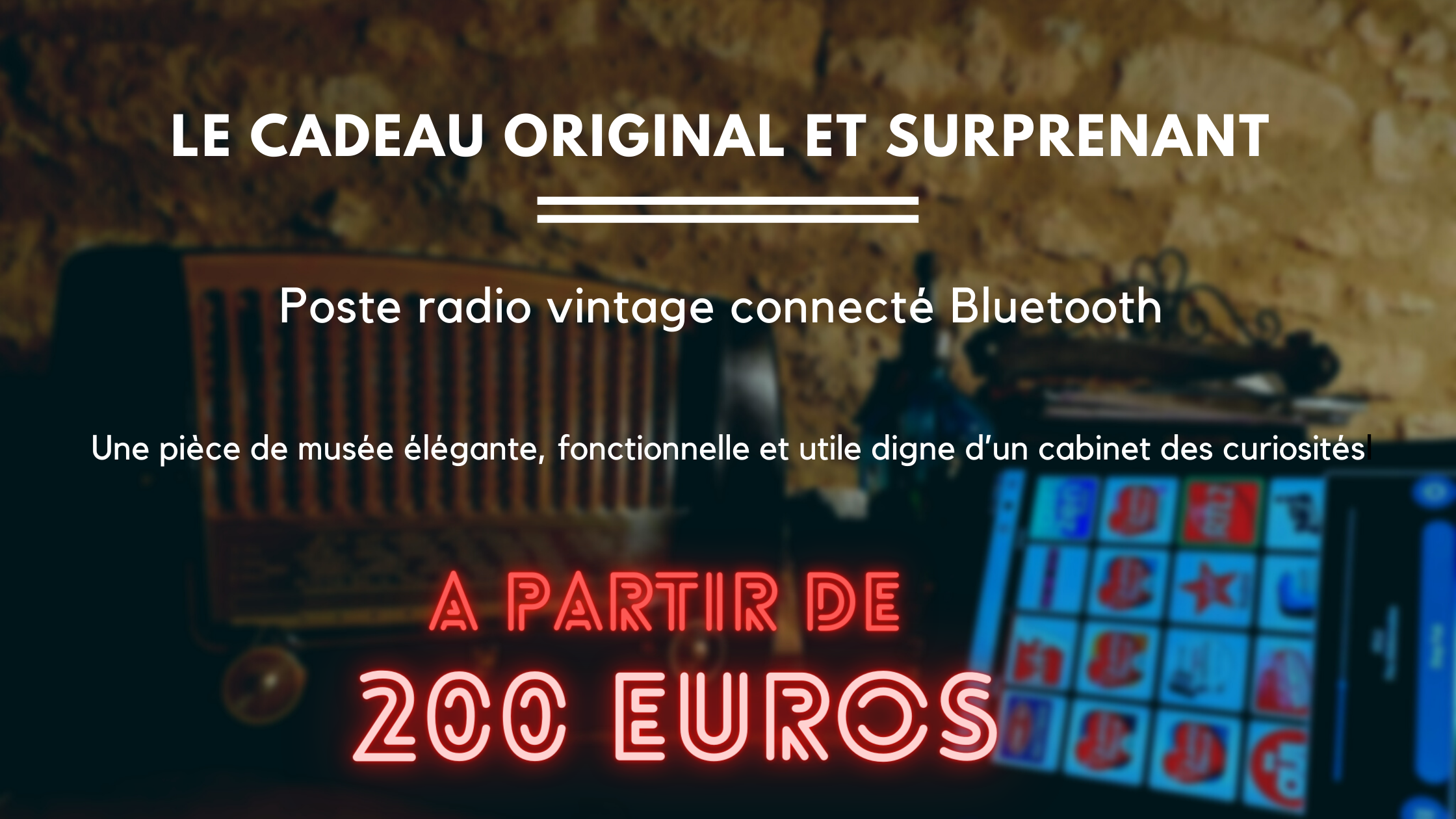 Cadeau original = poste radio ancien