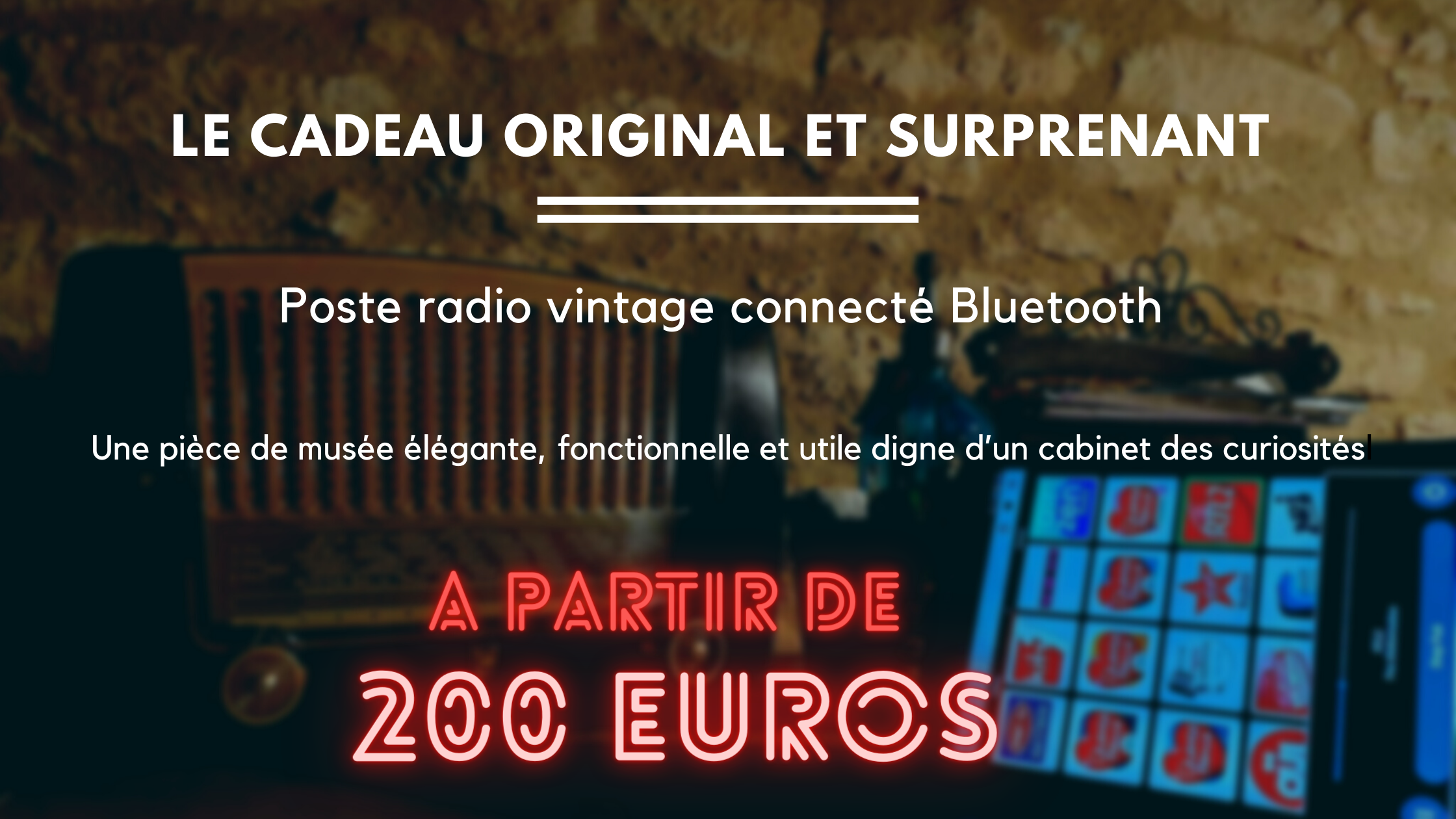 ANCIEN POSTE RADIO vintage bluetooth en backelite de marque