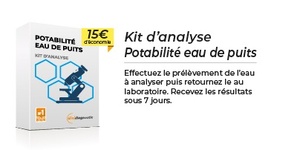 Kit analyse eau de puits Kit analyse eau de puits