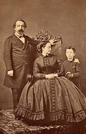 La Famille impériale : Napoléon III, l’Impératrice Eugénie et le prince Impérial. La Famille impériale : Napoléon III, l’Impératrice Eugénie et le prince Impérial.