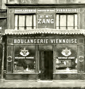Boulangerie viennoise 92, rue de Richelieu à Paris autour de 1909