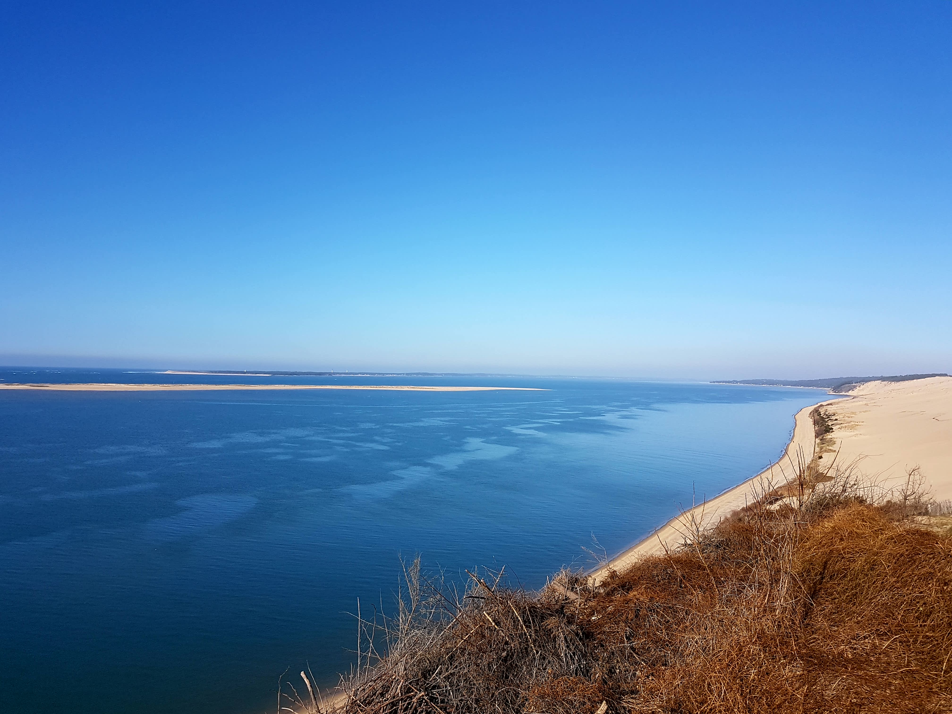 Balade sur la grande dune du Pilat pour voir ses bleus d'hiver