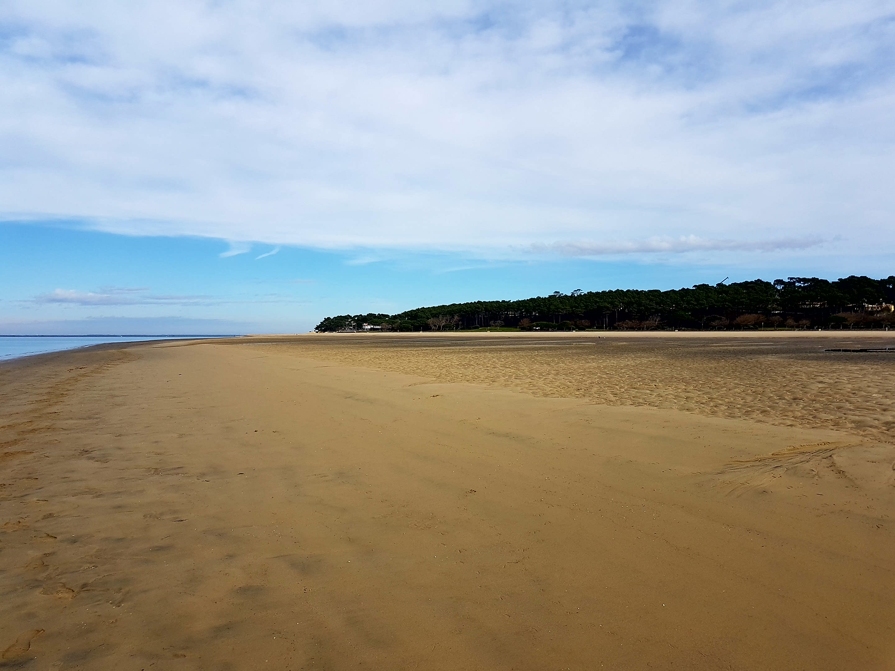 Pereire et sa plage en hiver