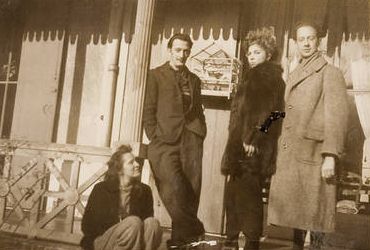 Gala, Salvador Dalí, Leonor Fini and  André Pieyre de Mandiargues