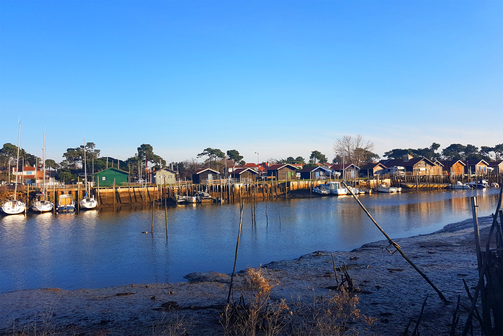 Port de la Hume vu de la rive ouest