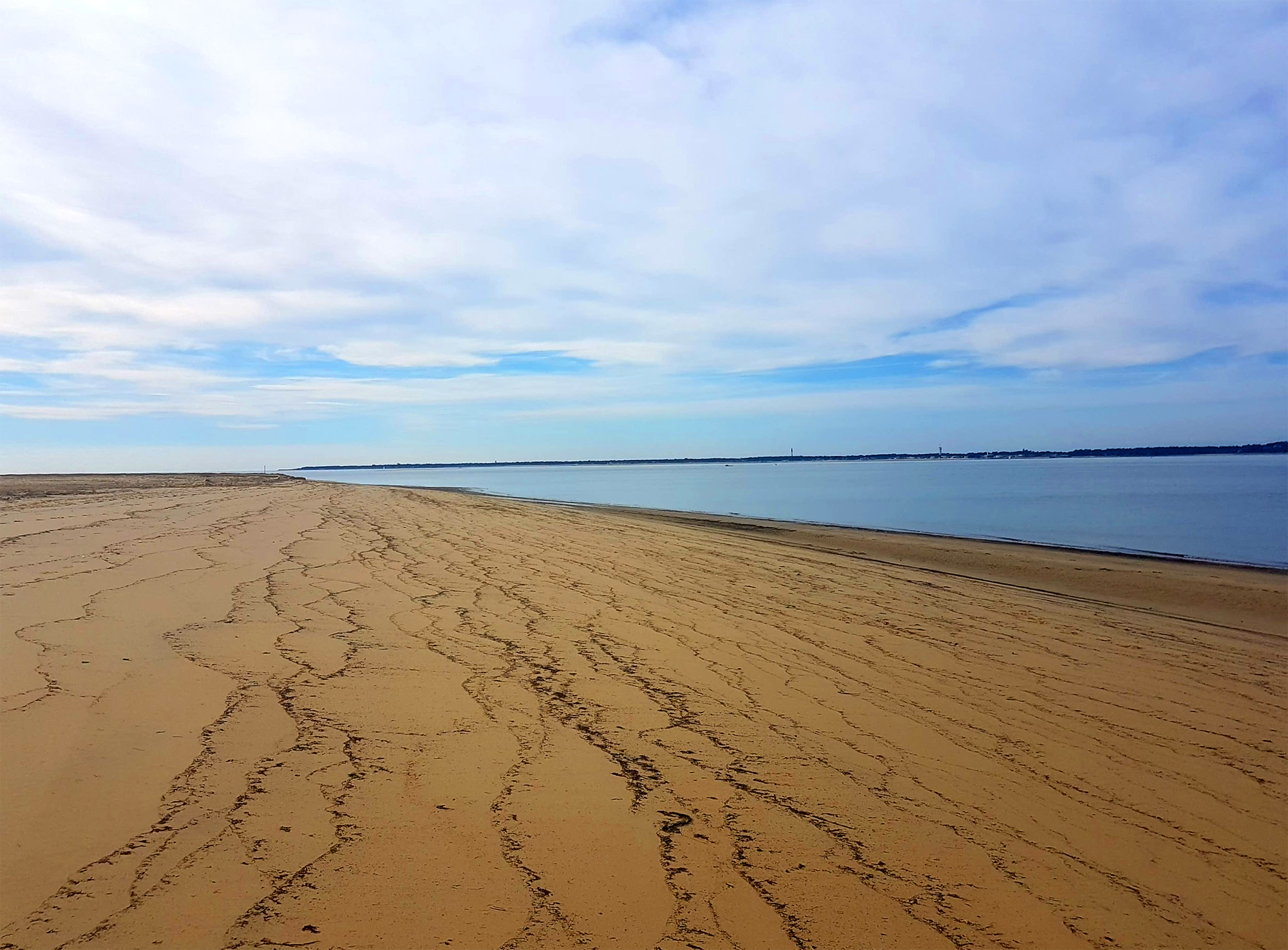 Plage pereire en hiver