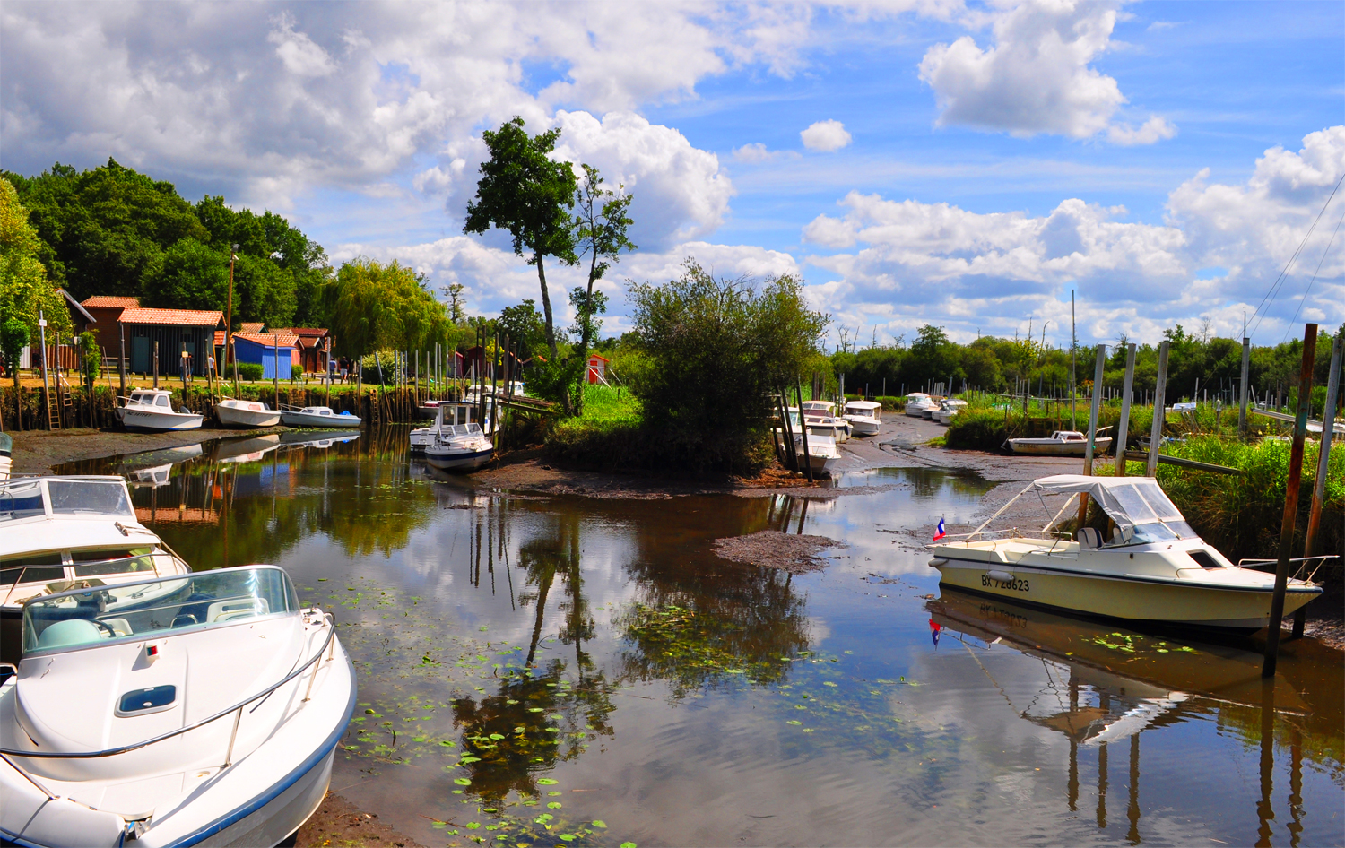 Ambiance au port de Biganos