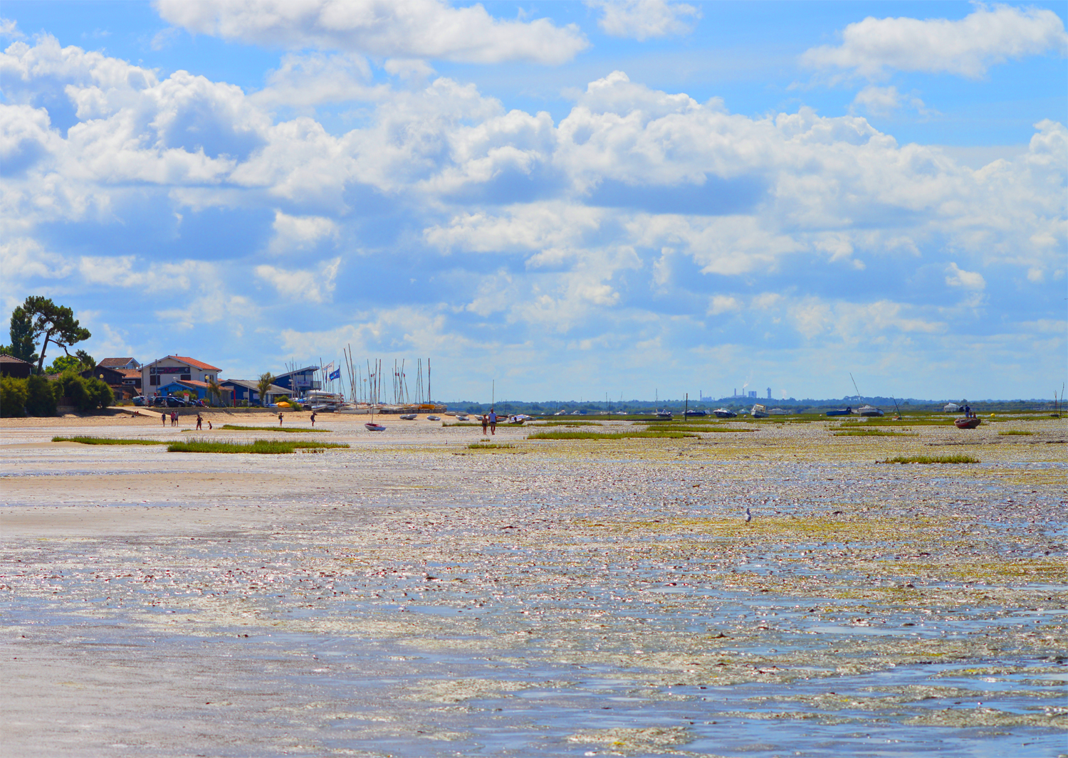 Plage de Taussat sous un ciel magnifique