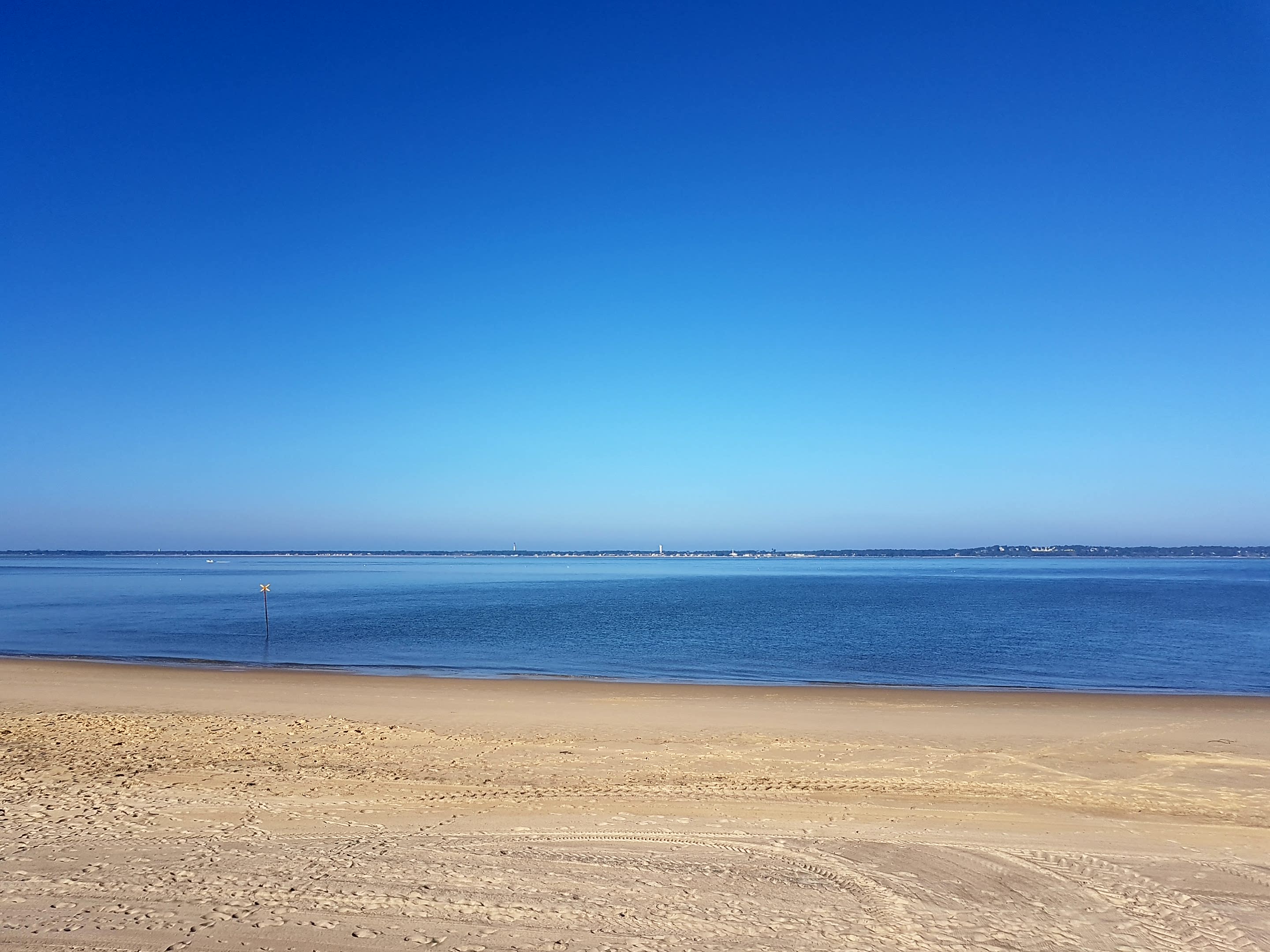 Vue depuis la plage d' Arcachon