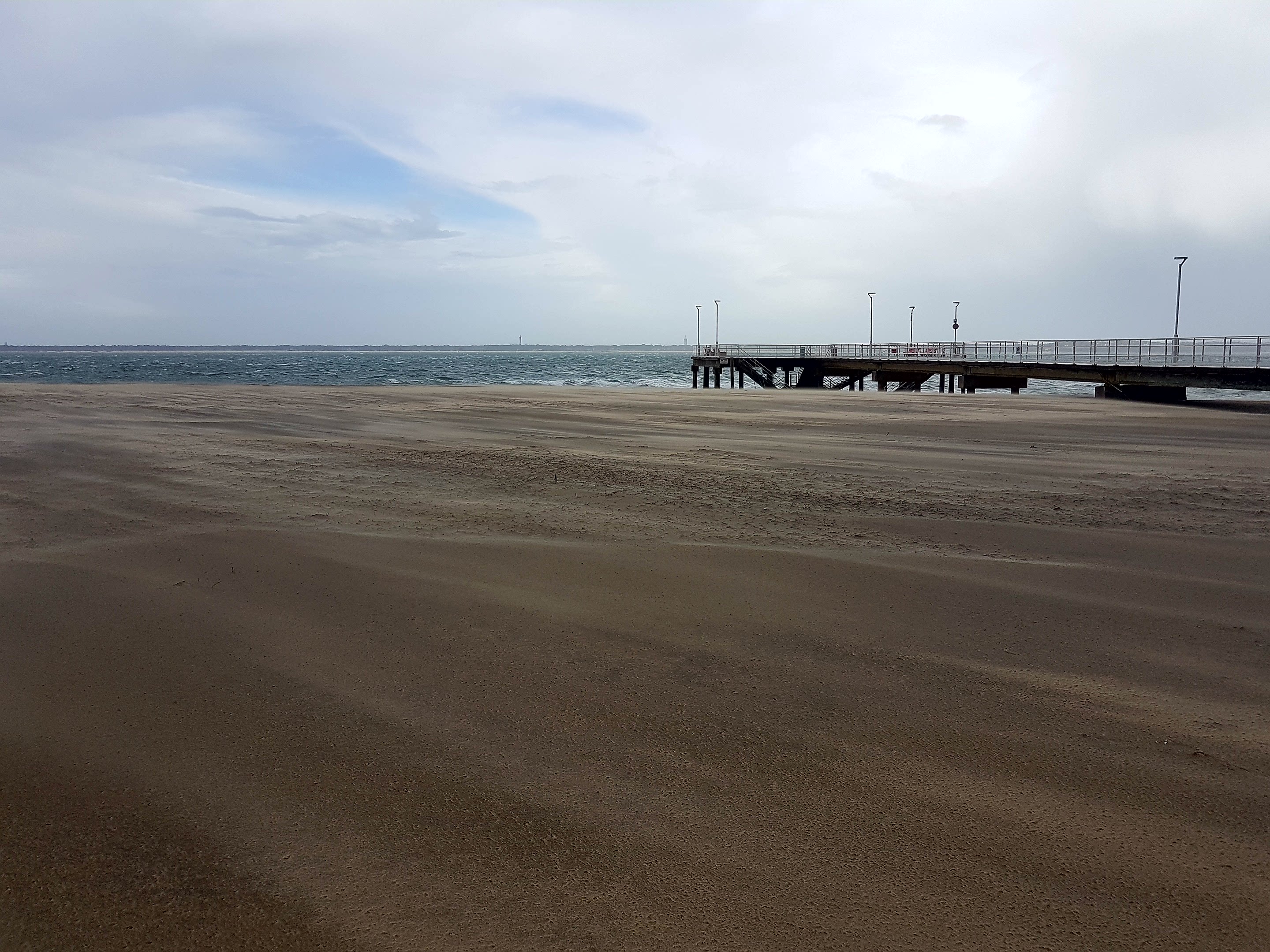 Pas le moment d'aller à la plage à Arcachon