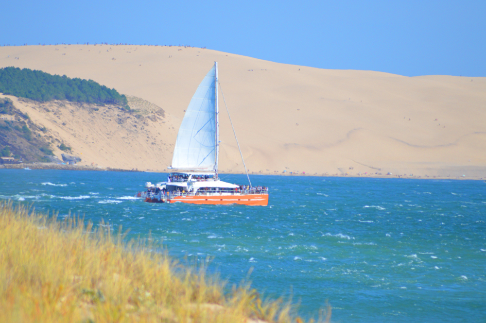 Voilier sur la bassin d'Arcachon