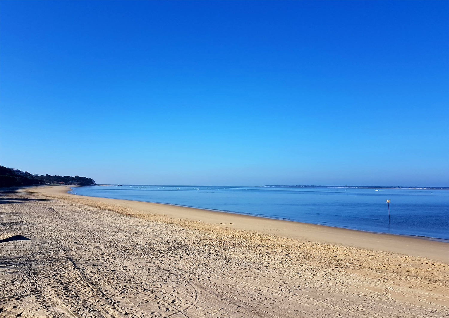 Point de vue sur le plage Pereire le matin