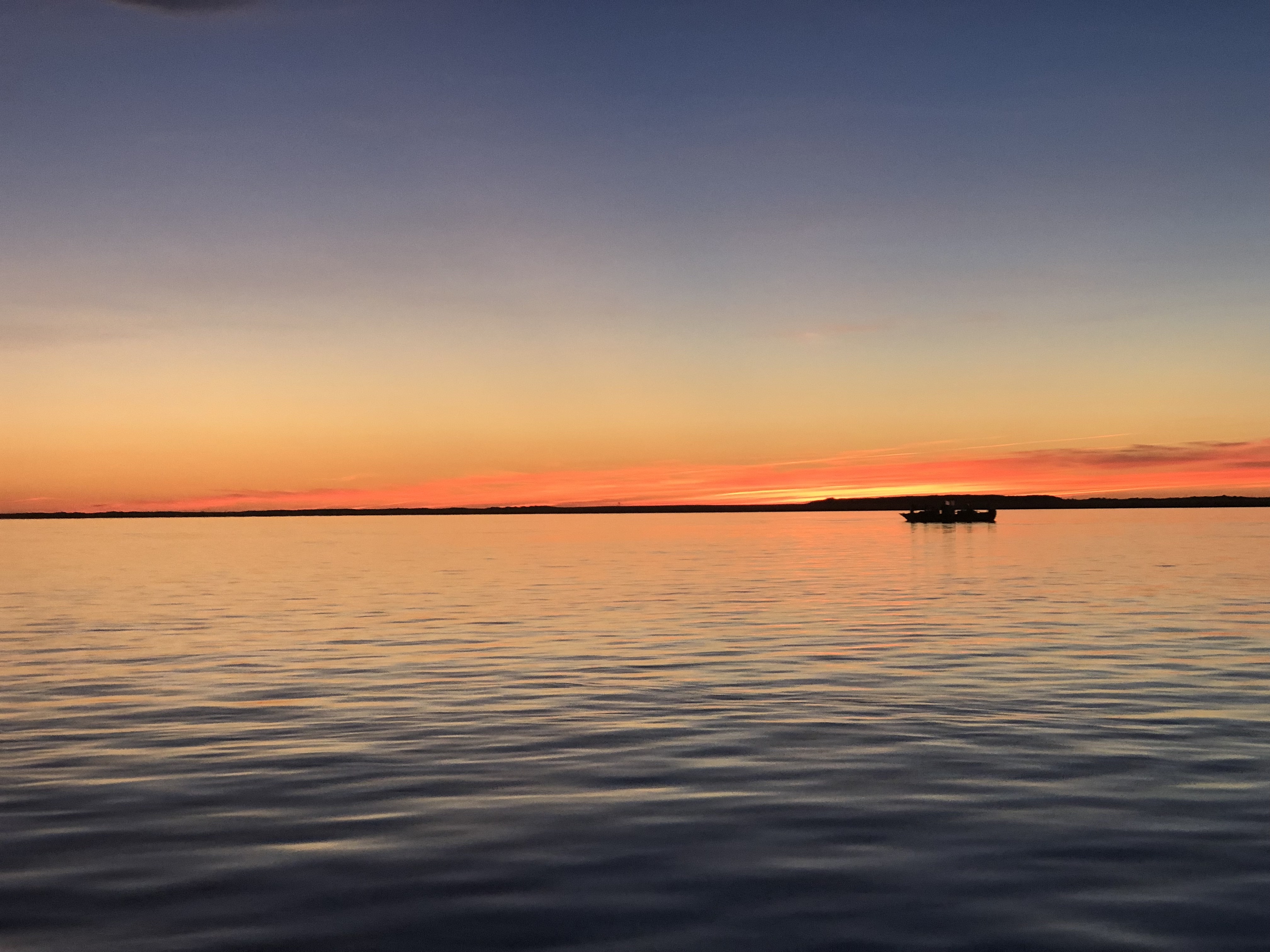 Soleil couché sur le bassin d' Arcachon