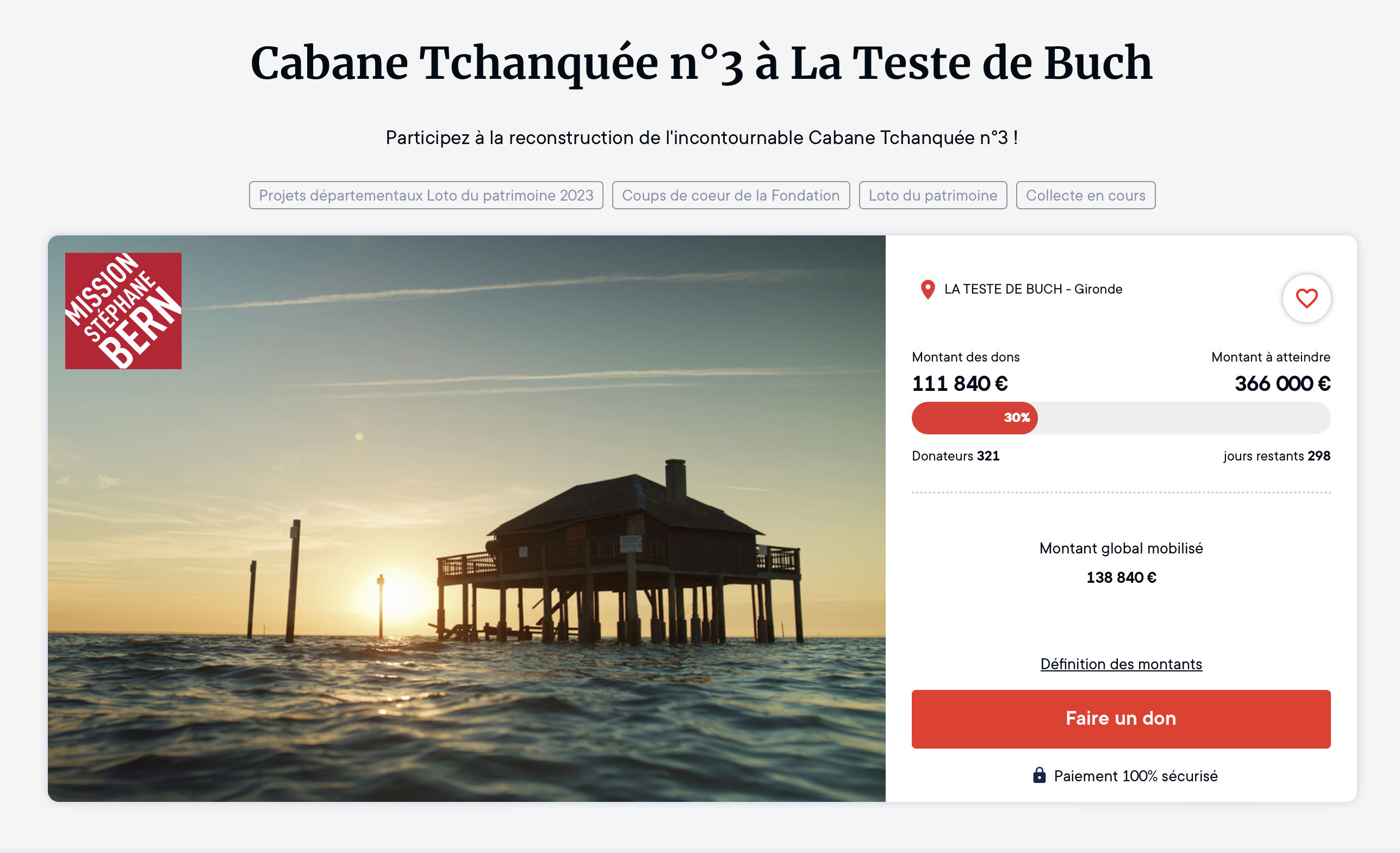 Financement cabane tchanquée n°3