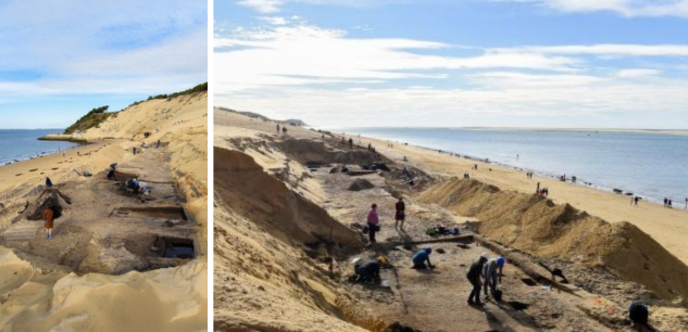 Fouilles archéologiques sur le dune du Pilat