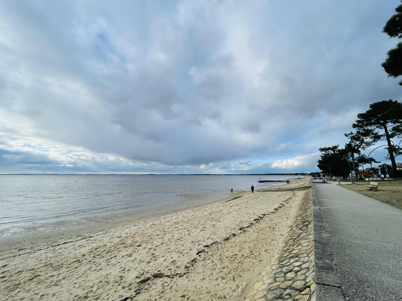 Viens, on va faire une balade sur la plage à Andernos les bains (en plein hiver 🥶)