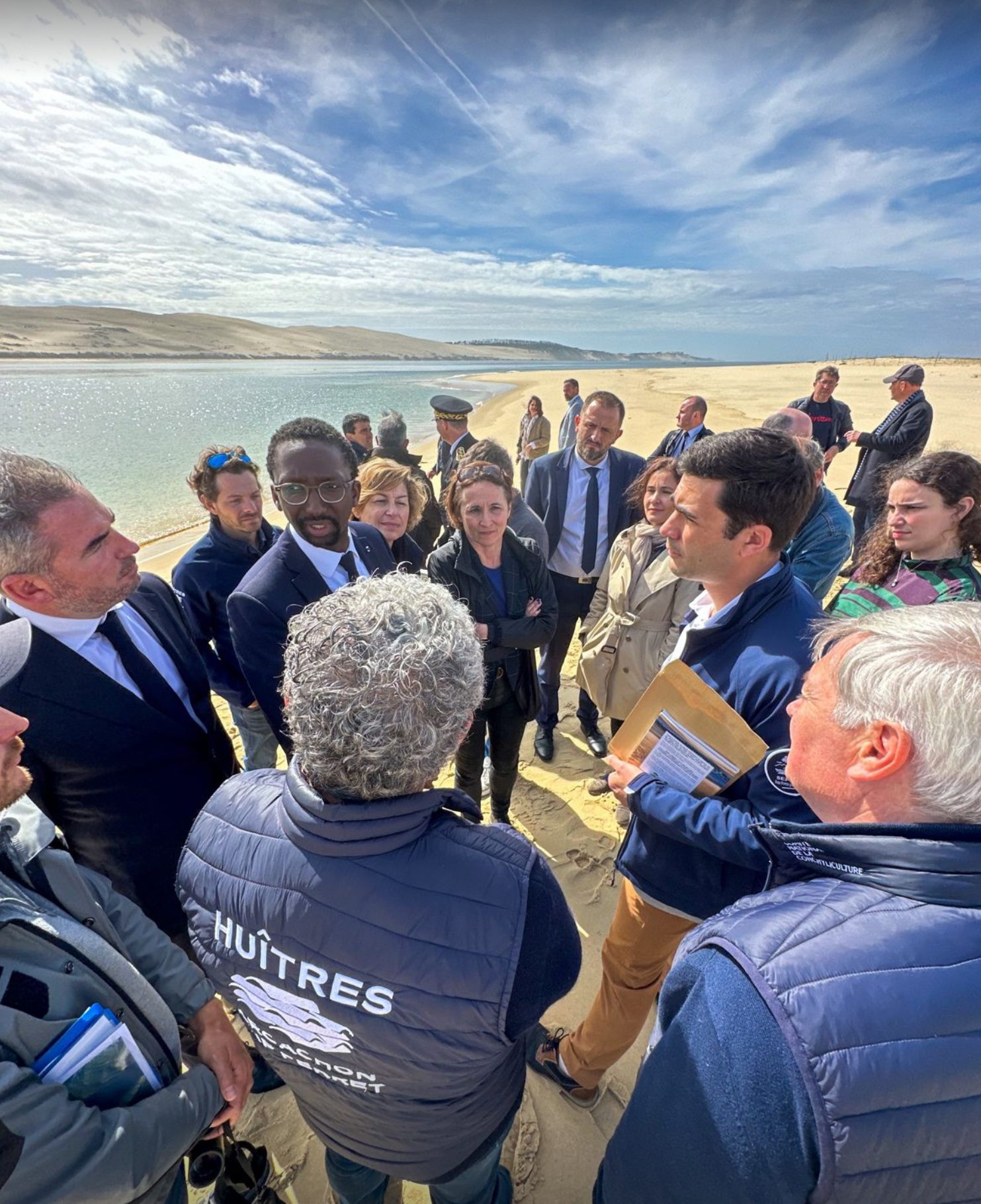 Secrétaire d’Etat à la mer sur le bassin d’Arcachon @ Olivier Laban, Linkedin