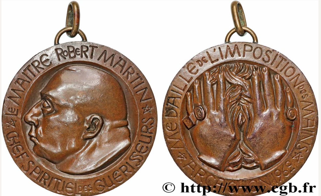 Médaille de l'Imposition des Mains en bronze par la Monnaie de Paris Médaille de l'Imposition des Mains en bronze par la Monnaie de Paris