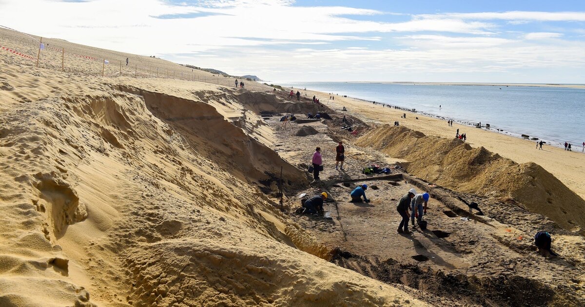Fouilles archéologiques aux pieds de la dune du Pilat