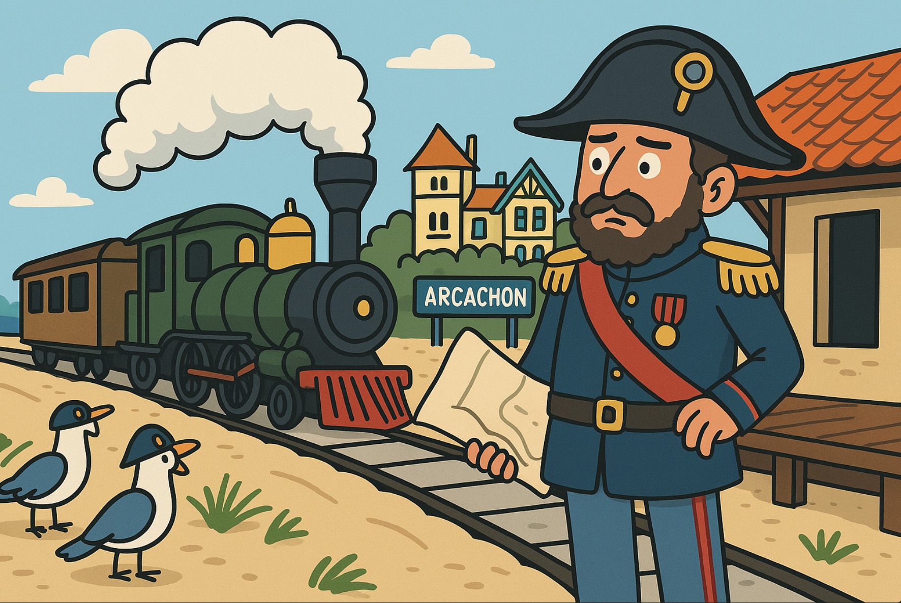 Napoléon III sur le bassin d’Arcachon