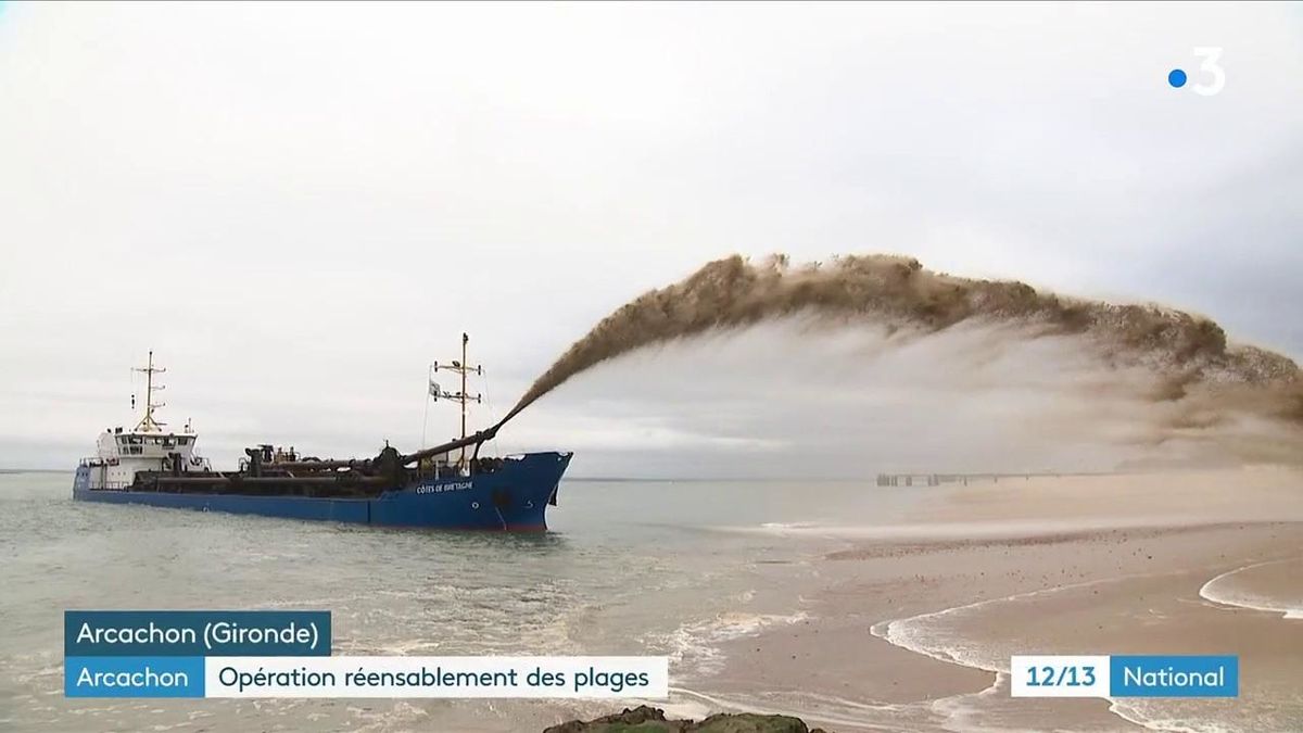 Réensablement sur le bassin d’Arcachon