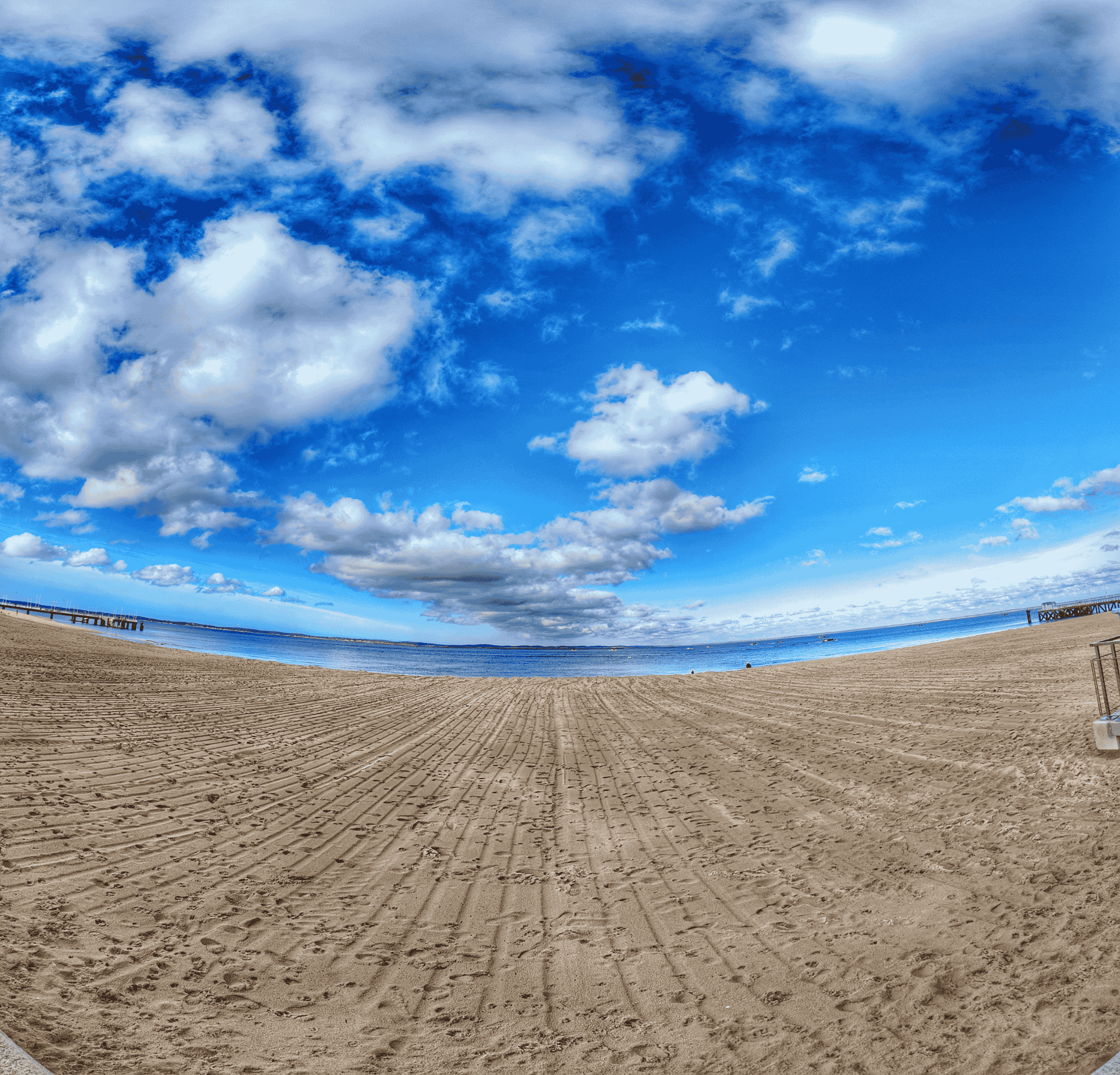 Vue front de mer à Arcachon