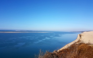 Balade sur la grande dune du Pilat pour voir ses bleus d'hiver