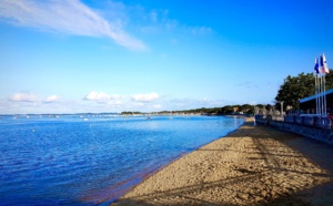 Andernos Les Bains à la plage le matin