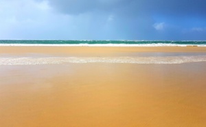 La plage de la lagune et ses couleurs caribéennes (même en hiver)