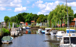 Port de Biganos en eau