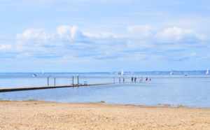 Jetée d'Arès en été