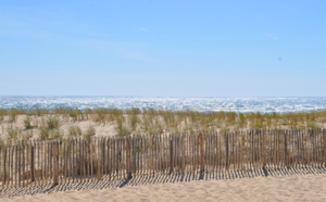 Vue sur l'océan depuis le bassin d' Arcachon