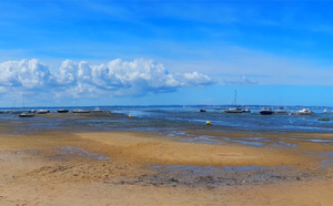 Panoramique à la plage de Taussat