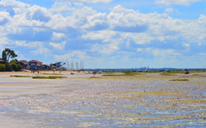 Plage de Taussat sous un ciel magnifique