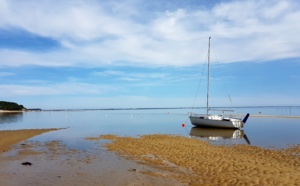 Quand le bassin d' Arcachon se fait lac