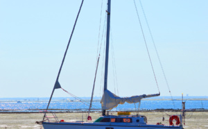 Bateau sur quille sur le Bassin d'Arcachon