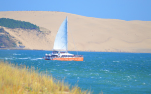 Voilier sur la bassin d'Arcachon