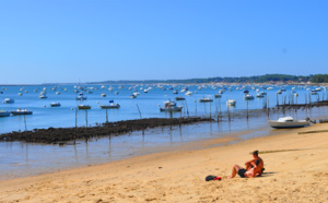 Plage et peaux dorées à Grand Piquey