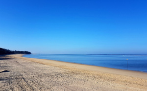 Point de vue sur le plage Pereire le matin