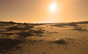 Quand le bassin d' Arcachon ressemble plus à mars qu'à janvier