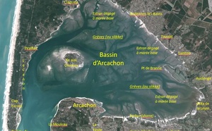 Le Bassin d’Arcachon comme vous ne l’avez jamais vu : depuis l’espace