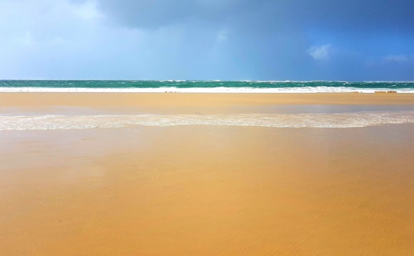 La plage de la lagune et ses couleurs caribéennes (même en hiver)