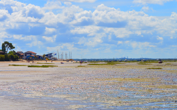 Plage de Taussat sous un ciel magnifique
