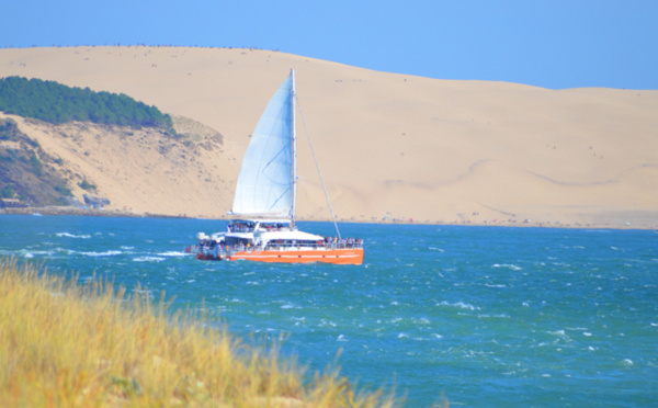 Voilier sur la bassin d'Arcachon