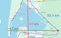 Quelle est la longueur du bassin d'Arcachon ?