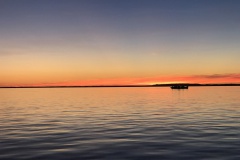 Coucher de soleil sur bassin d’arcachon en automne