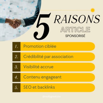 Objectifs article spondorisé