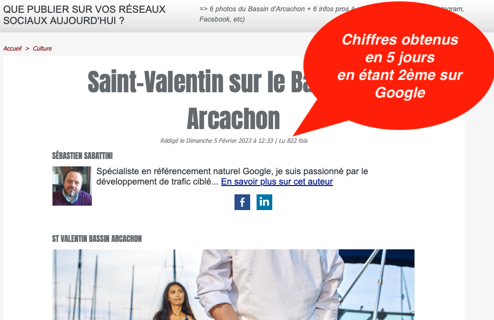 Saint Valentin Bassin Arcachon
