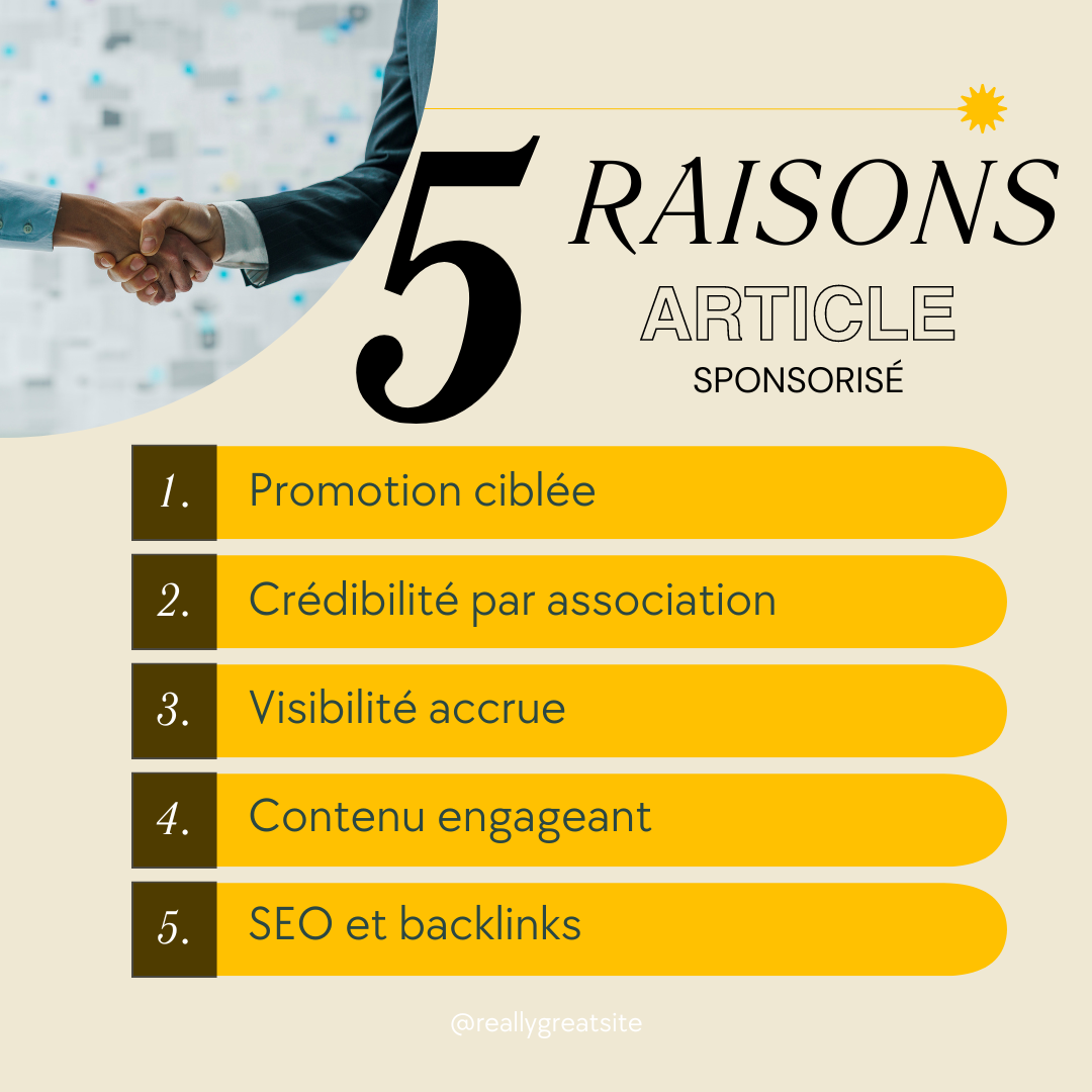 Objectifs article spondorisé
